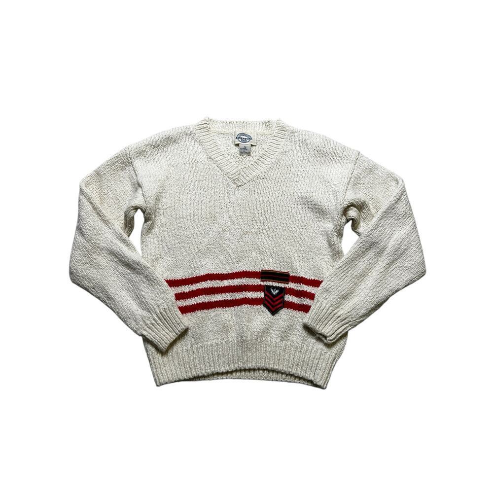 Vintage Jennifer Moore Adventure knit sweater women Sz small Petites casual boho